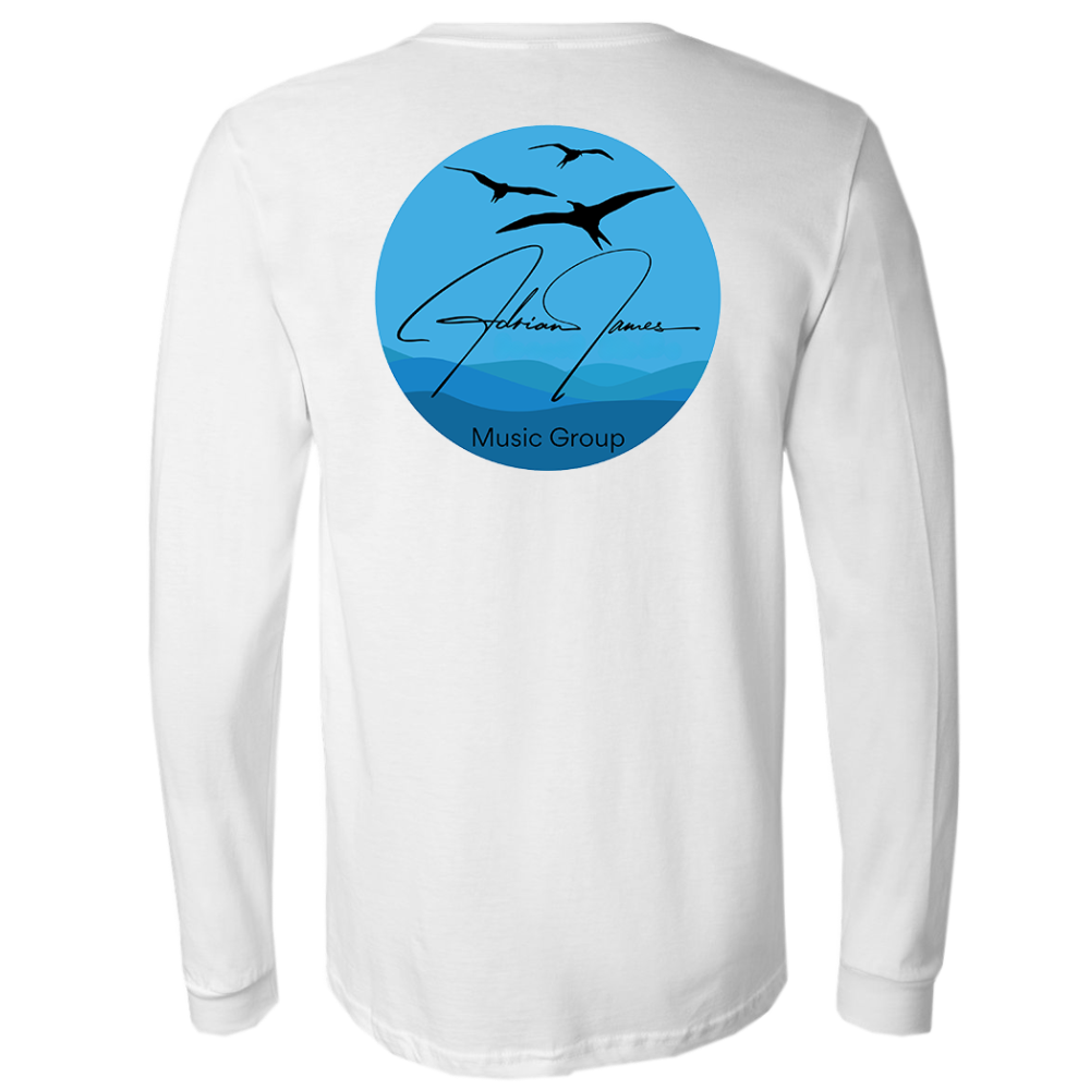 Long Sleeve White Logo Tee