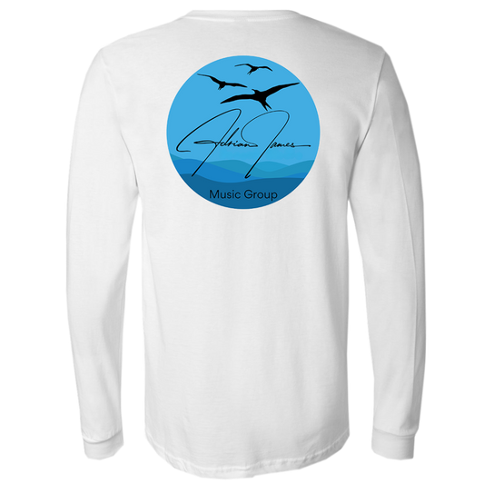 Long Sleeve White Logo Tee