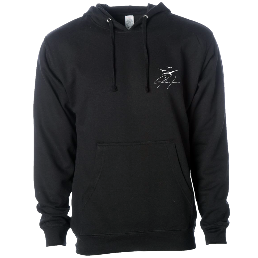 Black Logo Pullover Hoodie