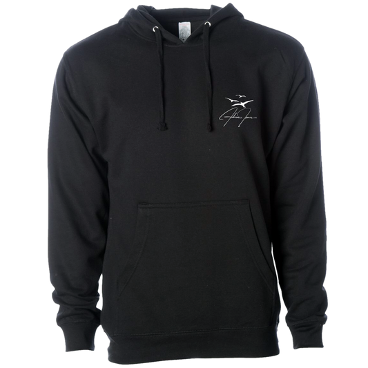 Black Logo Pullover Hoodie